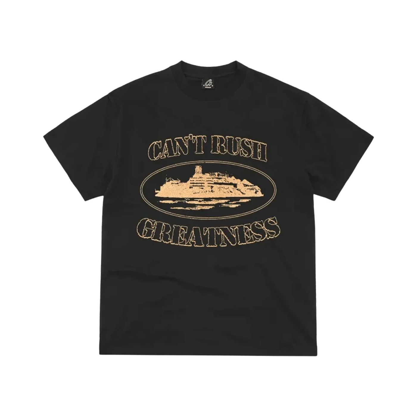 CENTRAL CEE CAN'T RUSH GREATNESS ツアーTシャツ Corteiz x Central Cee Can't Rush Greatness Tee - Black – Lisabona