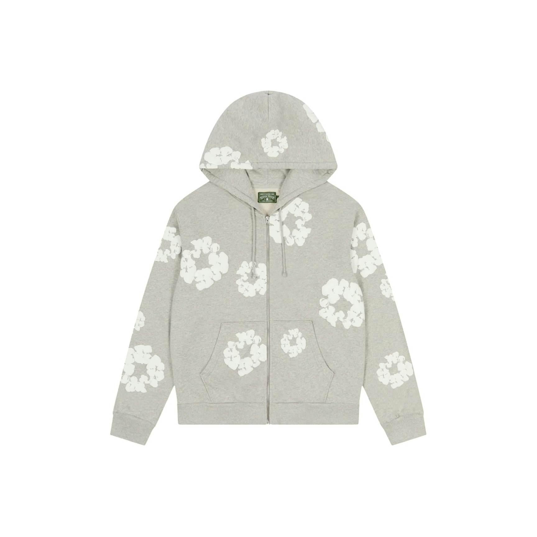 Denim Tears Cotton Wreath Zip Hoodie - Grey – Lisabona Streetwear