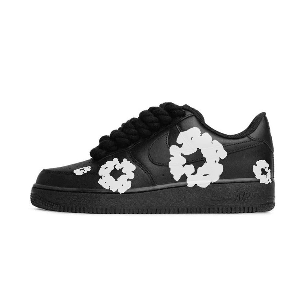 Nike Air Force 1 Low Rope Laces - Denim Tears Black – Lisabona