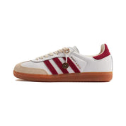 Adidas Samba - Sporty & Rich White Collegiate Burgundy