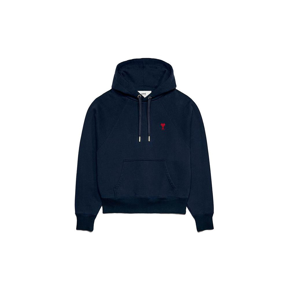 Ami Paris Classic Ami De Coeur Hoodie - Night Blue