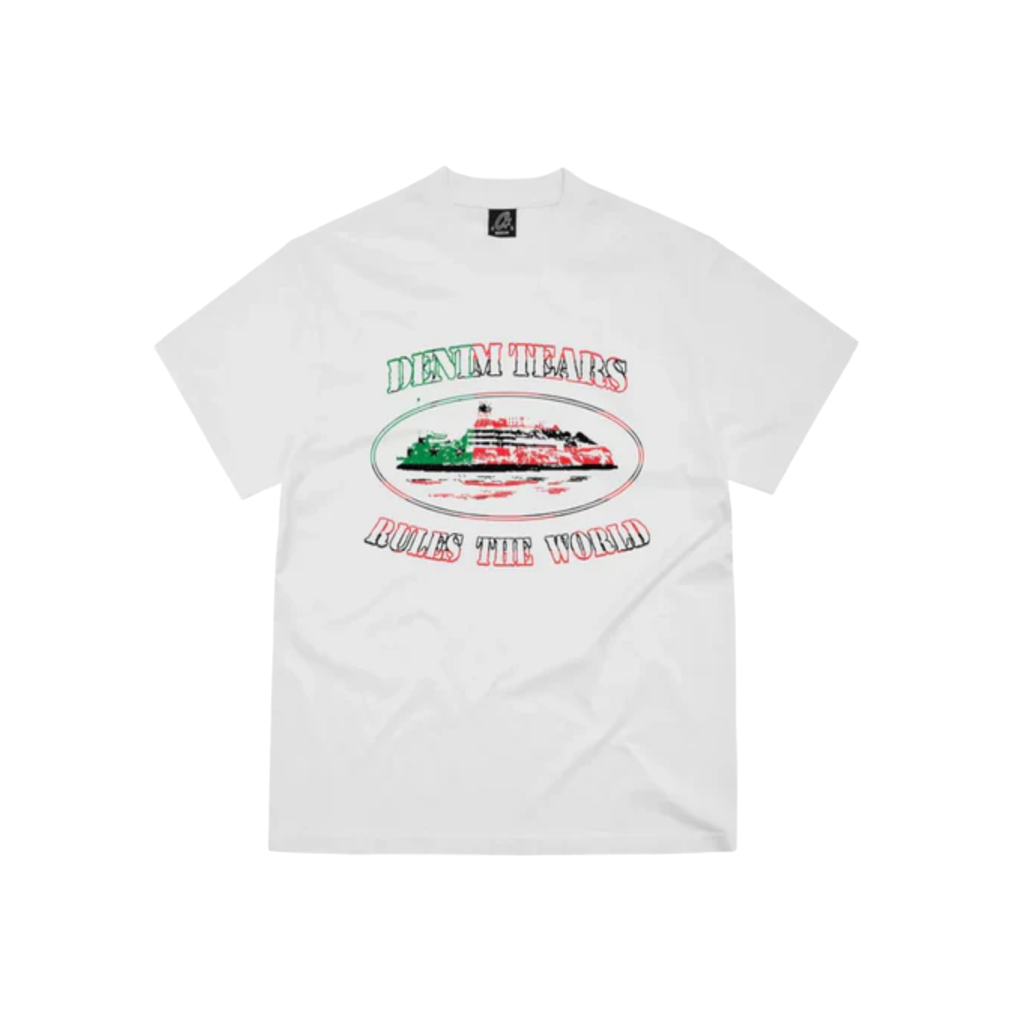 Corteiz x Denim Tears Cortears OG Alcatraz Tee - White