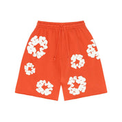 Denim Tears The Cotton Wreath Shorts - Orange (Copy)