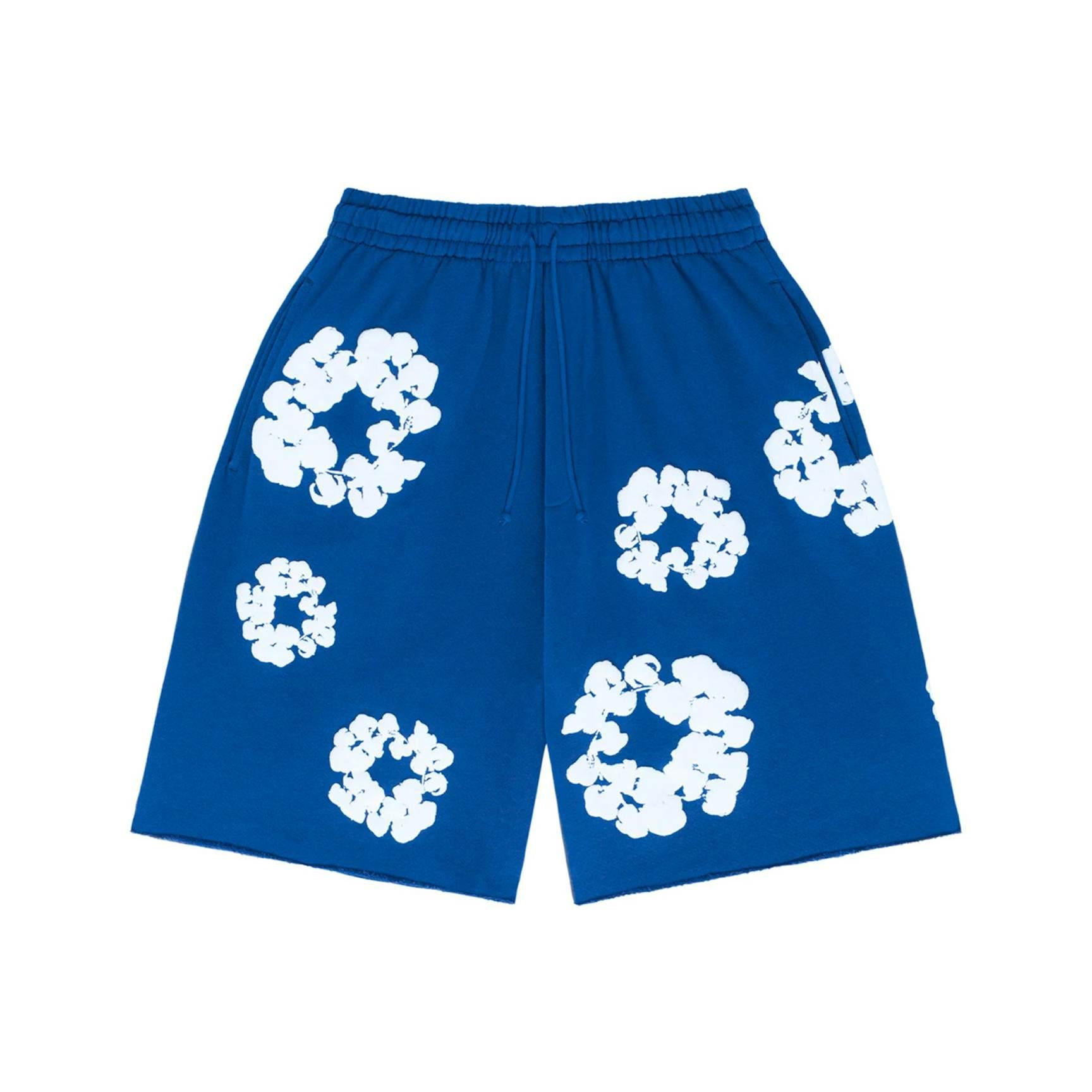 Denim Tears The Cotton Wreath ShortsRoyal Blue