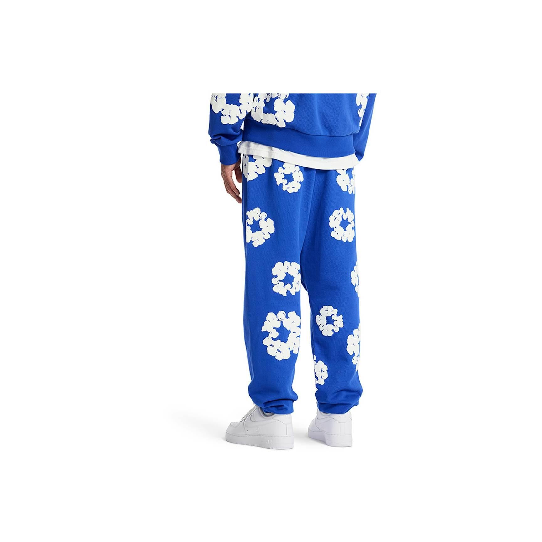 Denim Tears The Cotton Wreath Sweatpants - Royal Blue