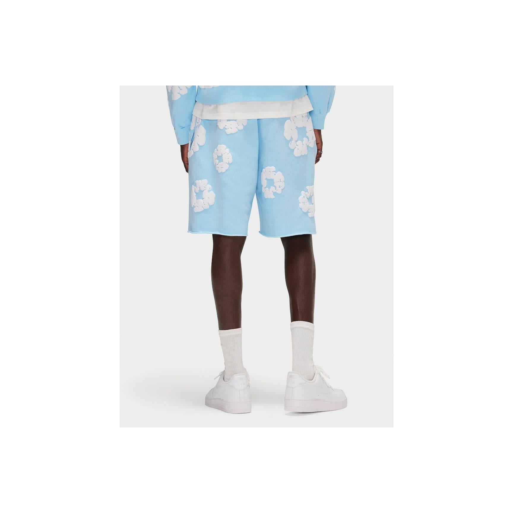 Denim Tears The Cotton Wreath Sweatshorts - Powder Blue