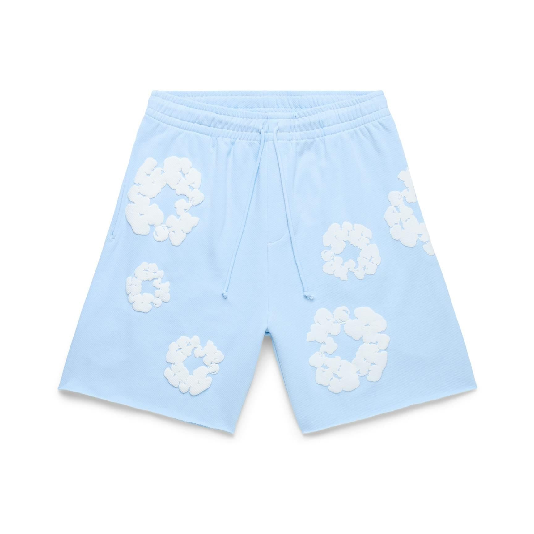 Denim Tears The Cotton Wreath Sweatshorts - Powder Blue