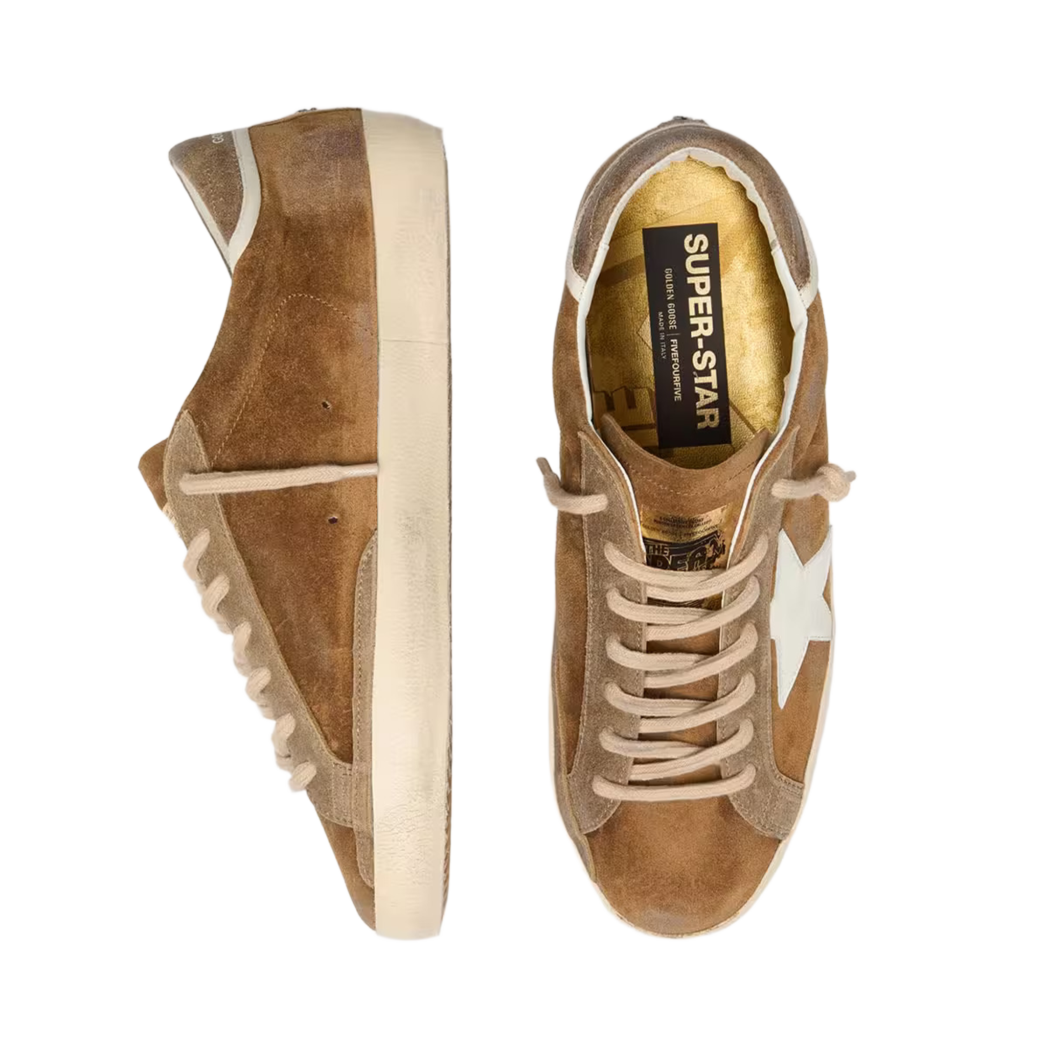 Golden Goose Super-Star - 545 FiveFourFive Brown