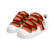 Nike Air Force 1 Low - Triple White Lanvin Laces Red