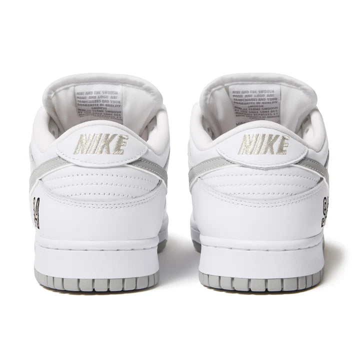 Nike SB Dunk Low - Supreme 94 White Metallic Silver