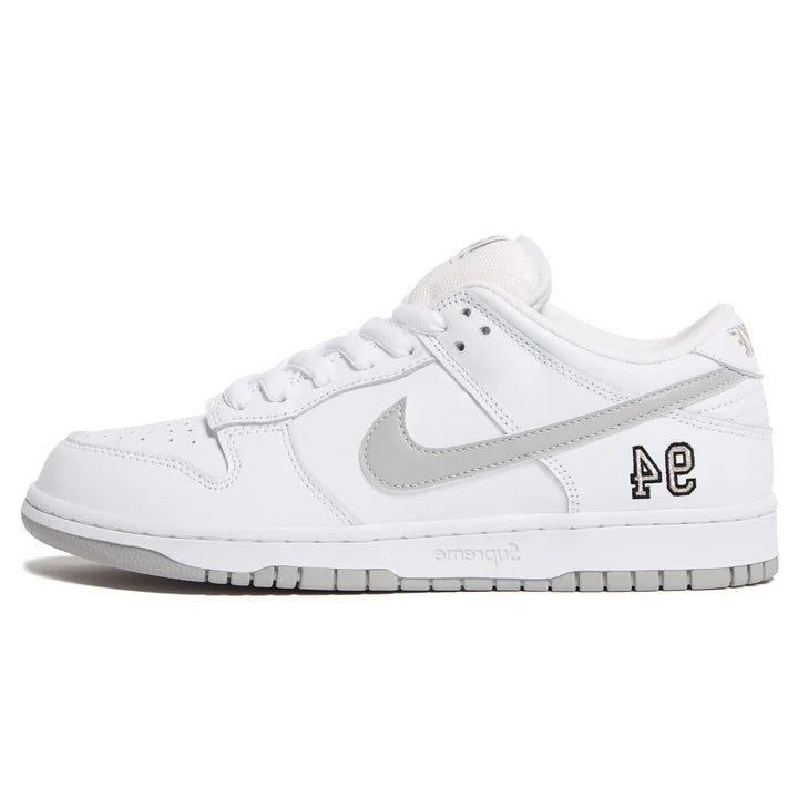 Nike SB Dunk Low - Supreme 94 White Metallic Silver