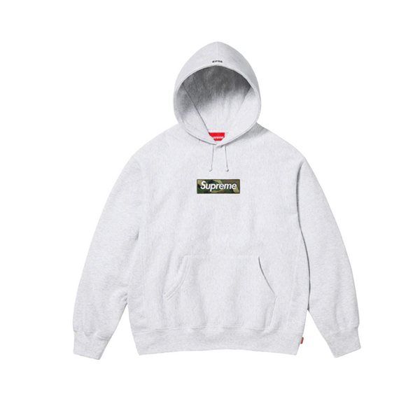 Supreme Box Logo Hooded Sweatshirt - Ash Grey – Lisabona Streetwear