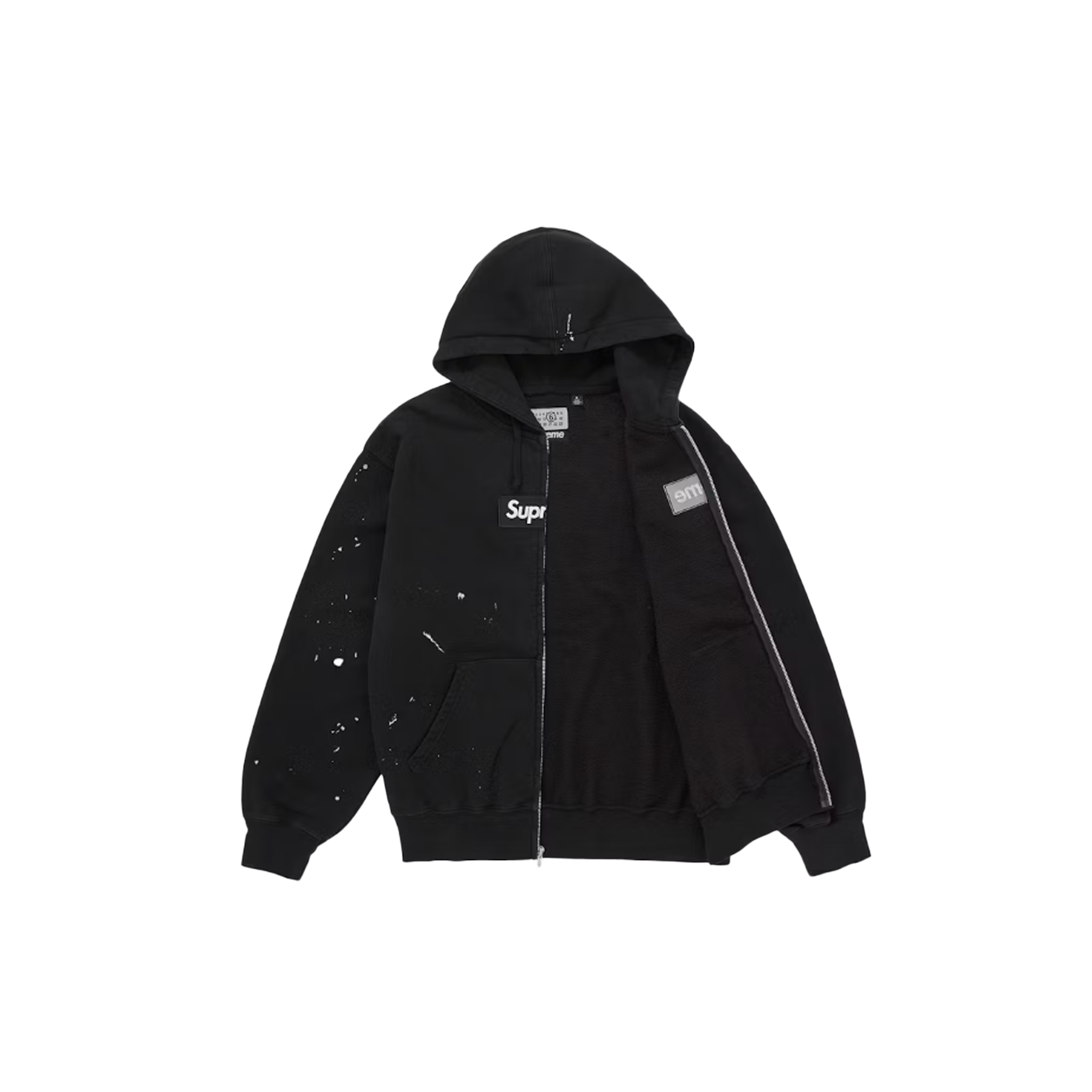 Supreme MM6 Maison Margiela Box Logo Zip Up Hooded Sweatshirt