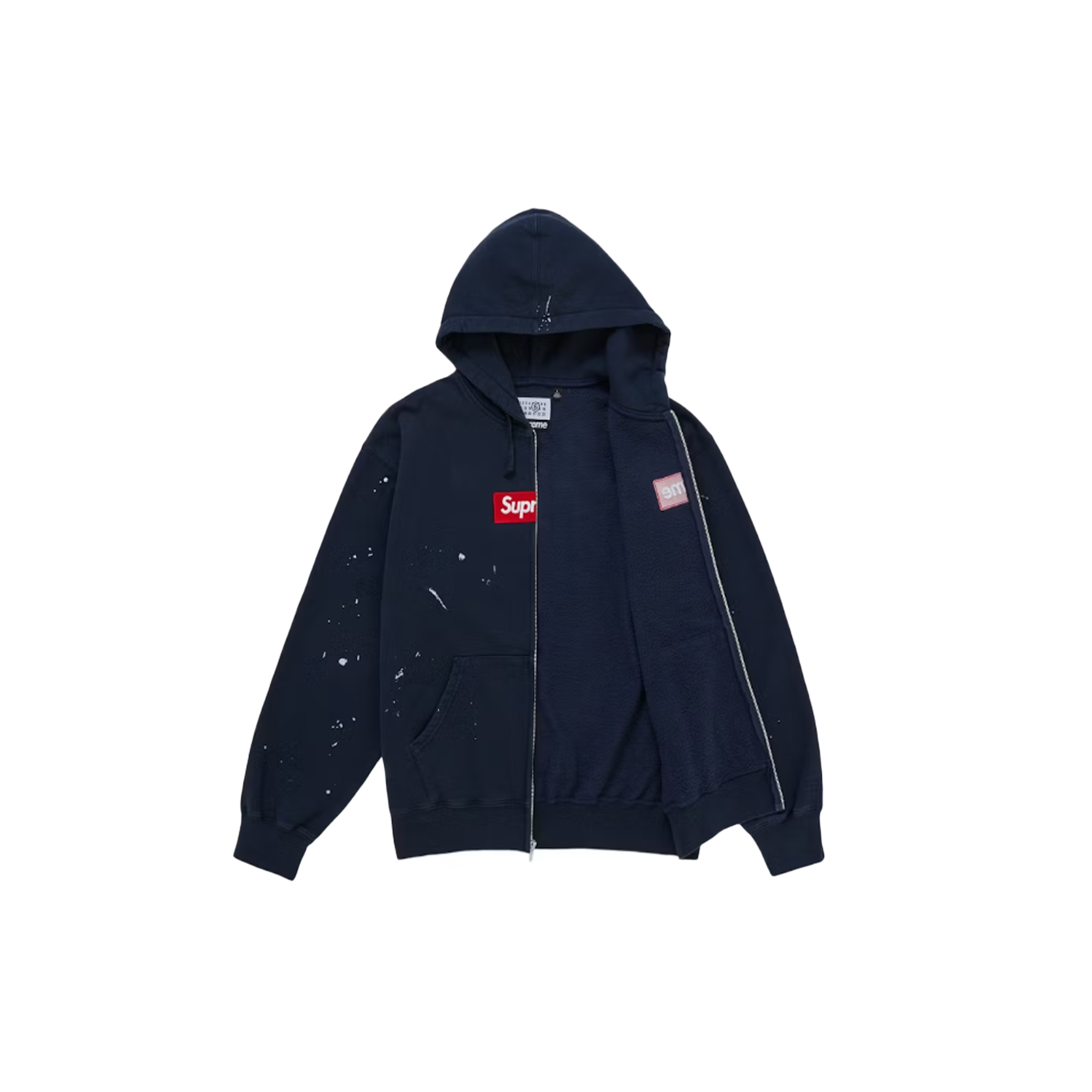 Supreme MM6 Maison Margiela Box Logo Zip Up Hooded Sweatshirt Supreme MM6 Maison Margiela Box Logo Zip Up Hooded Sweatshirt
