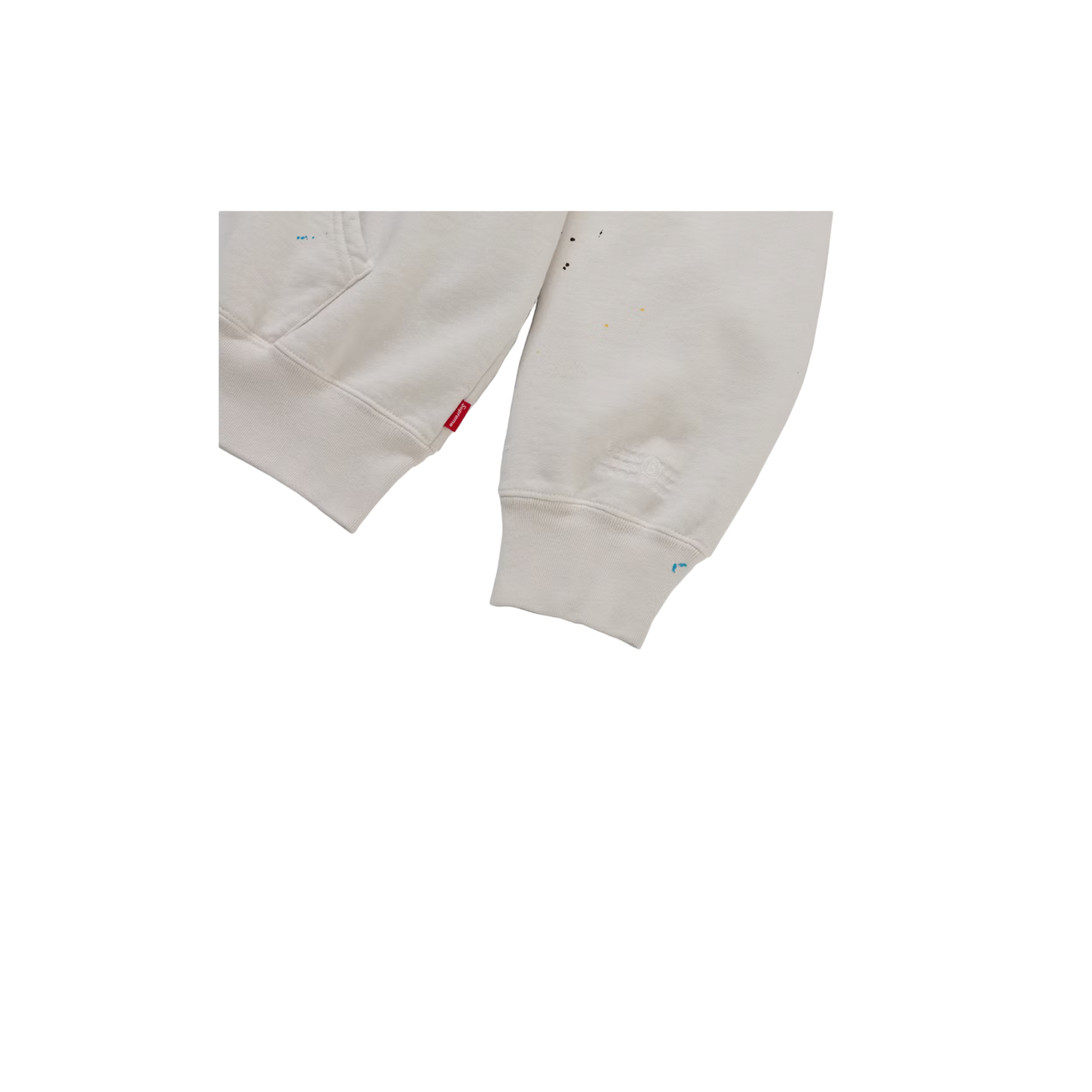 Supreme MM6 Maison Margiela Box Logo Zip Up Hooded Sweatshirt - White