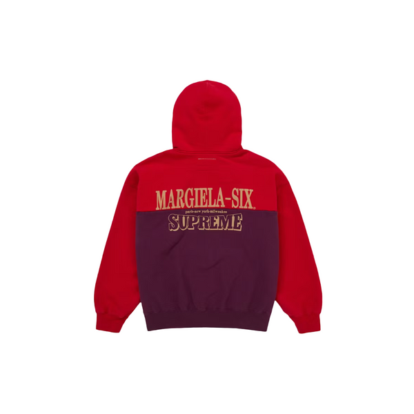 Supreme MM6 Maison Margiela Eagle Zip Up Hooded Sweatshirt - Red
