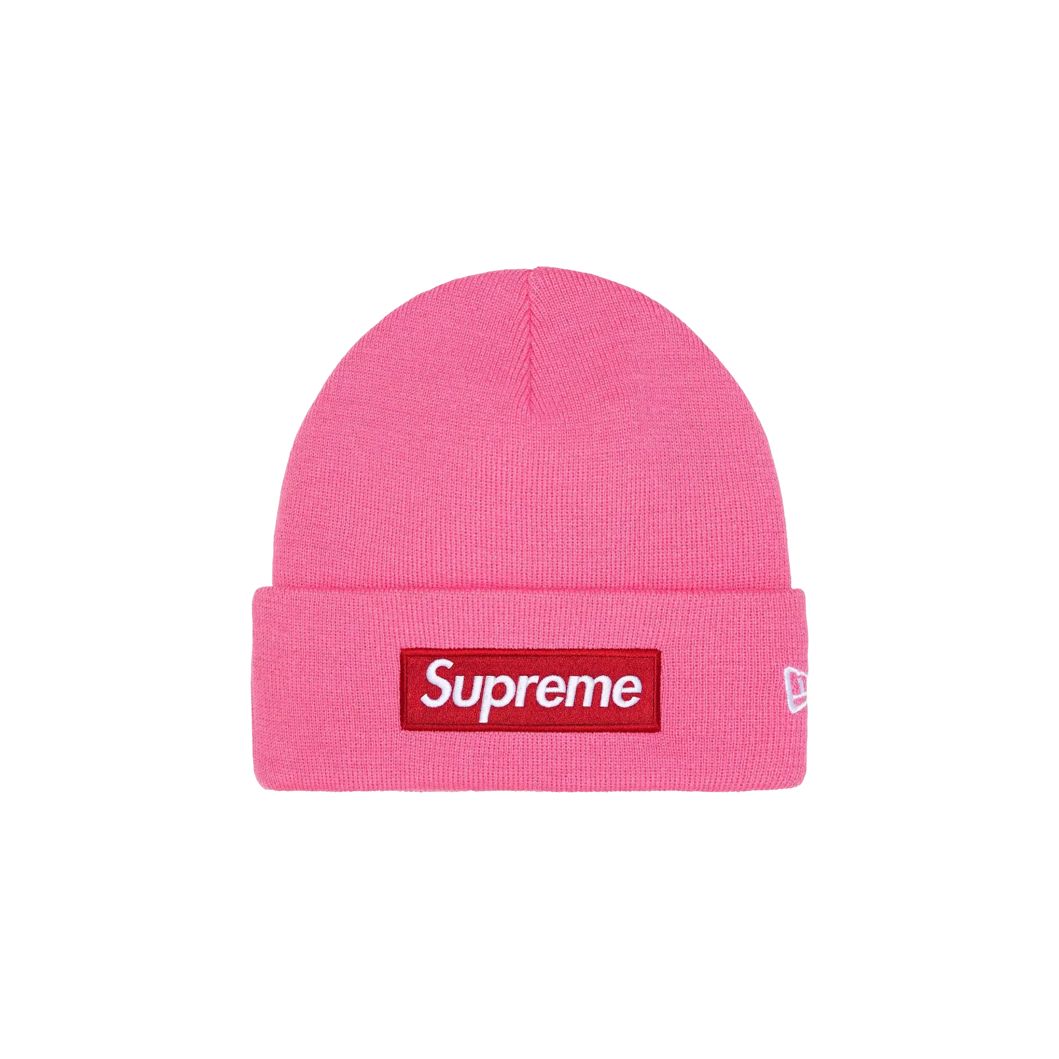 Supreme New Era Box Logo Beanie - Pink