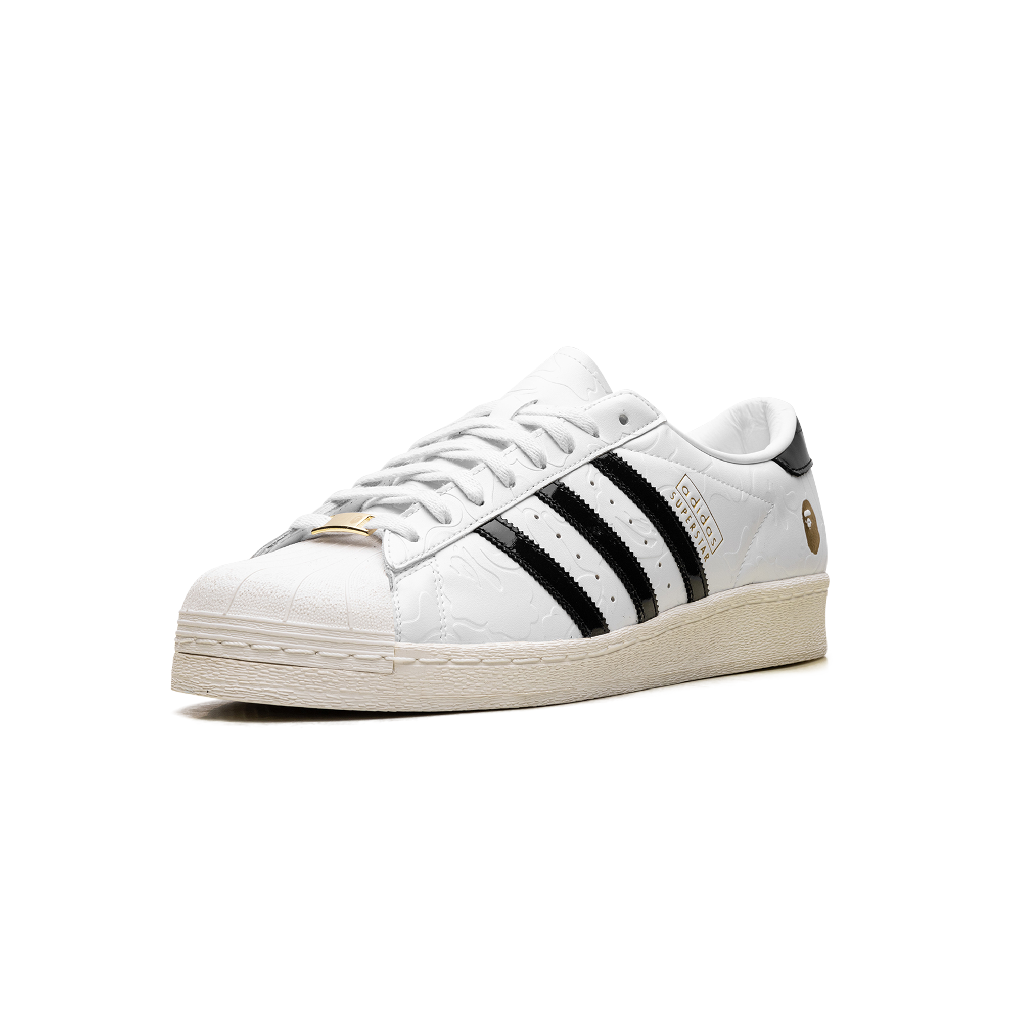 adidas Superstar Vintage Bape - White Black